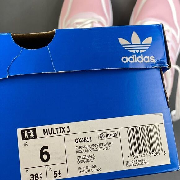 Adidas Multix  'Clear Pink’ sneaker shoes womens size 8 (Y6) - Picture 9 of 9